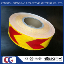 Pet High Visibility Yellow and Red Arrow Reflective Material Tape